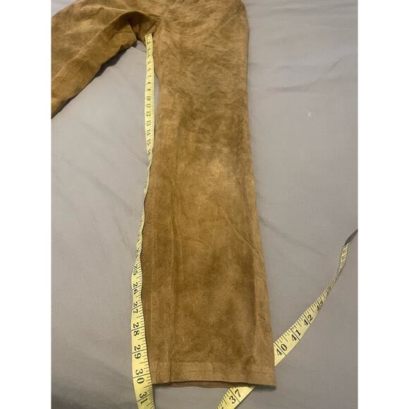 Hugo Buscati - Suede Leather Pants / size 6 / Brown - Picture 3 of 10
